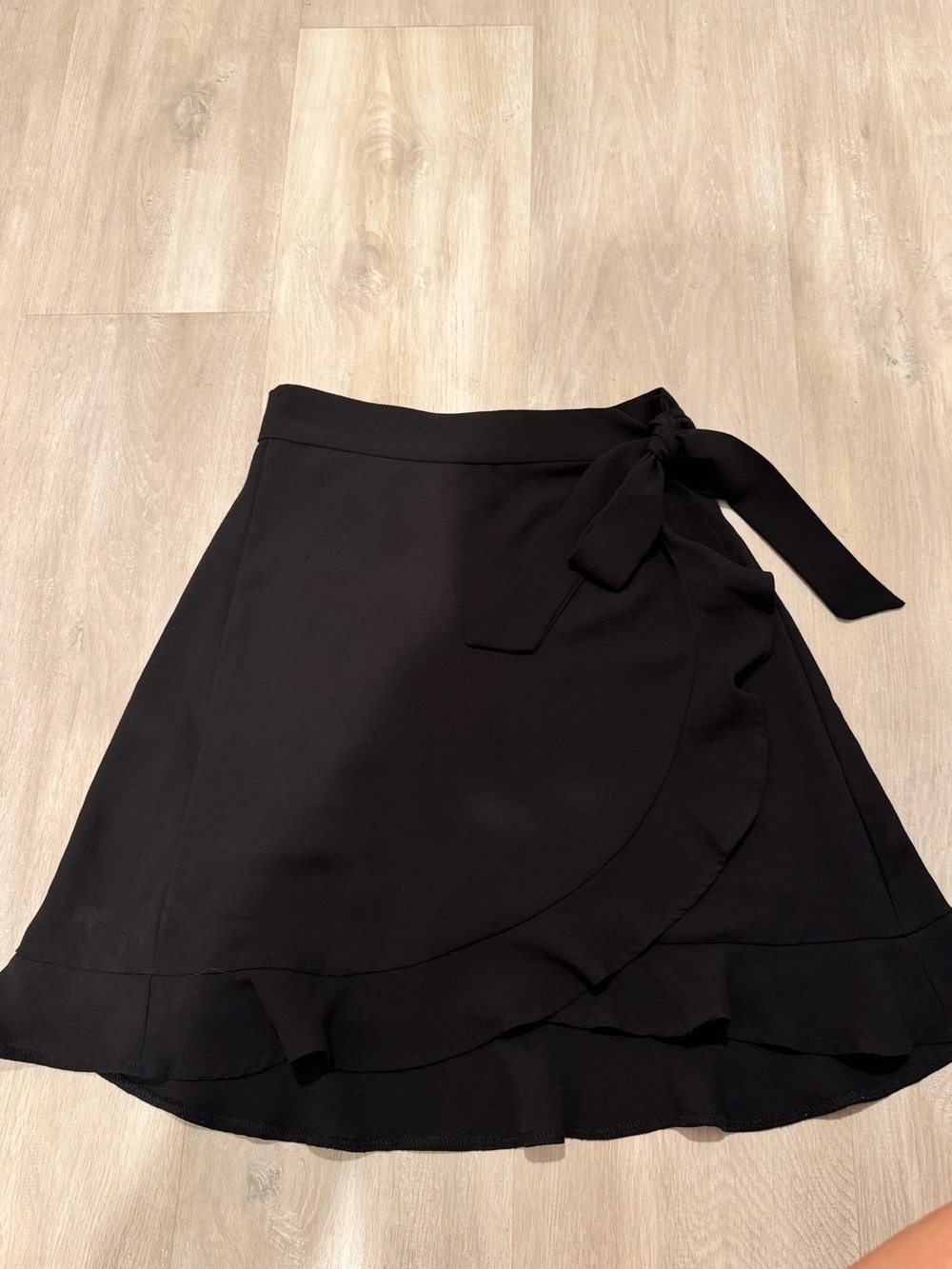 Show Me Your MuMu Black Wrap Ruffle Skirt